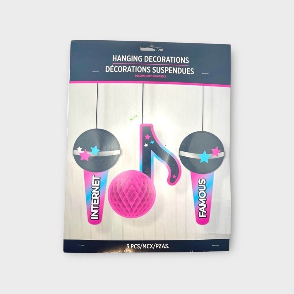 🚨5 for $25 NWT Internet Famous Pink and Black Party Decorations